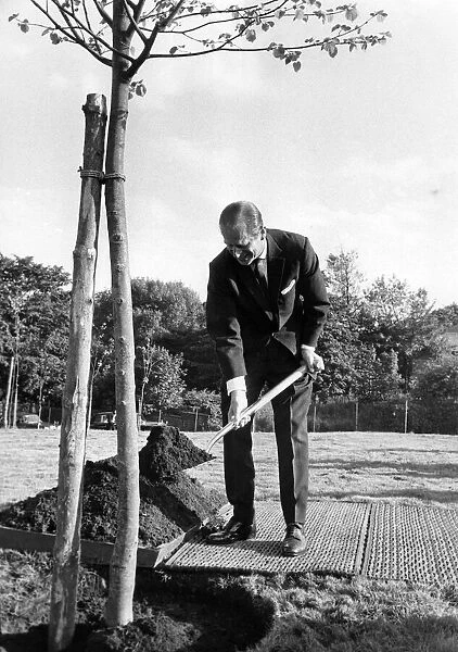 Prince Philip, Duke of Edinburgh at the Cheetham and Crumpsall model allotments in