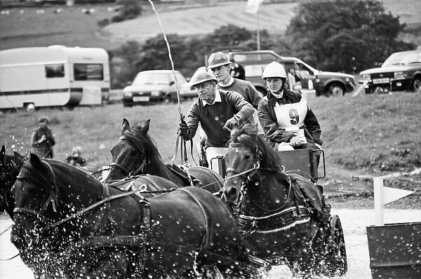 Prince Philip, Duke of Edinburgh, competes at Baronscourt Carriage Driving Trials