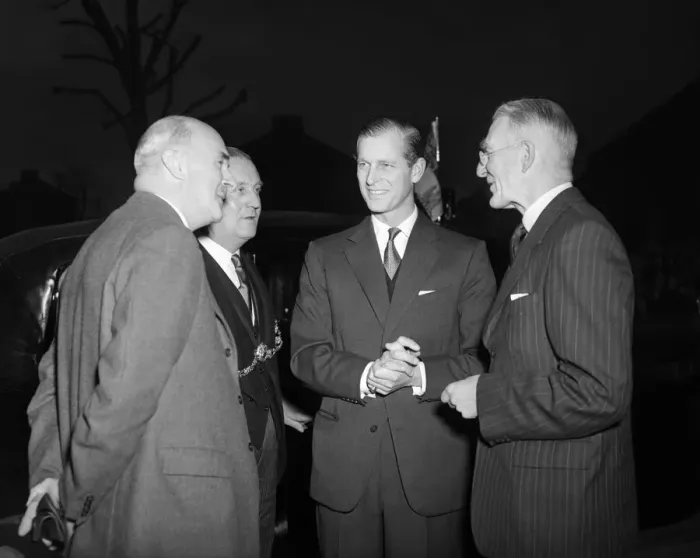 Framed Print : Prince Philip, Duke of Edinburgh at Hillfields, Bristol. 6th November 1953