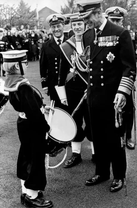 Framed Print : Prince Philip, Duke of Edinburgh, inspecting the Royal Guard of Sea Cadets Framed Print : Prince Philip, Duke of Edinburgh, inspecting the Royal Guard of Sea Cadets