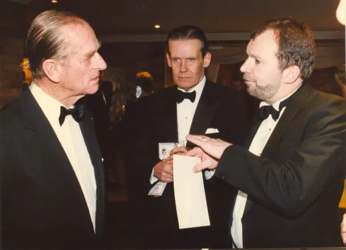 Framed Print : Prince Philip, Duke of Edinburgh, at the Journals North East Businessman of the Year