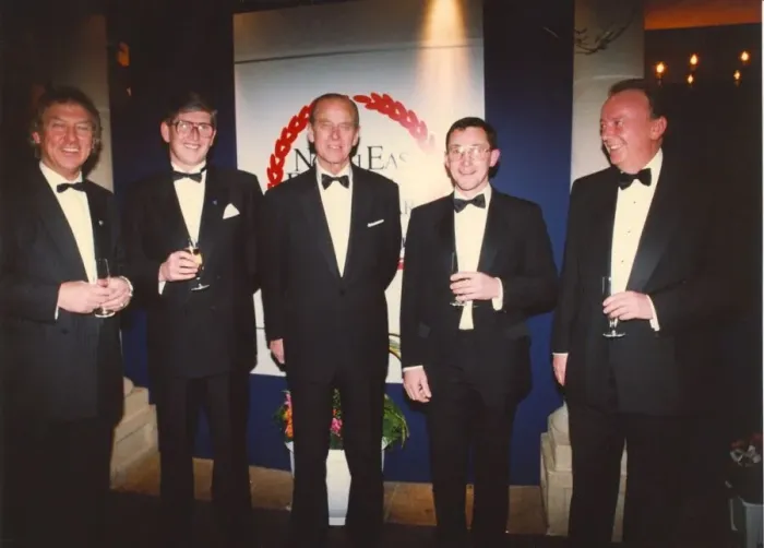 Framed Print : Prince Philip, Duke of Edinburgh, at the Journals North East Businessman of the Year
