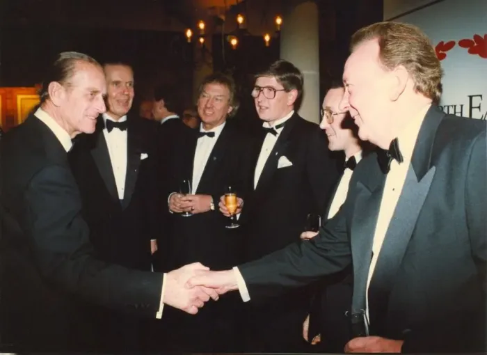 Framed Print : Prince Philip, Duke of Edinburgh, at the Journals North East Businessman of the Year