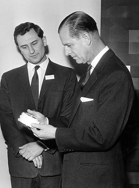 Prince Philip, Duke of Edinburgh meets Mr. Robert Welch
