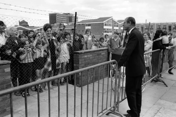 Framed Print : Prince Philip, Duke of Edinburgh meets residents at Goldstone House Framed Print : Prince Philip, Duke of Edinburgh meets residents at Goldstone House