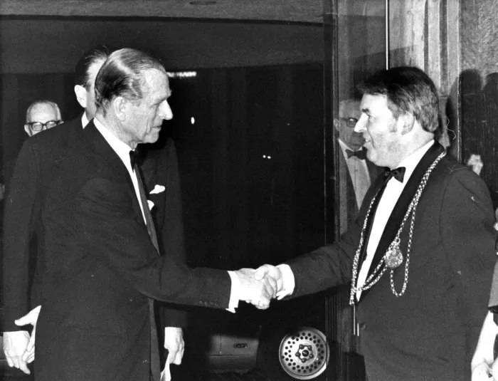 Framed Print : Prince Philip, Duke of Edinburgh, at the Newcastle Sports Council civic dinner Framed Print : Prince Philip, Duke of Edinburgh, at the Newcastle Sports Council civic dinner