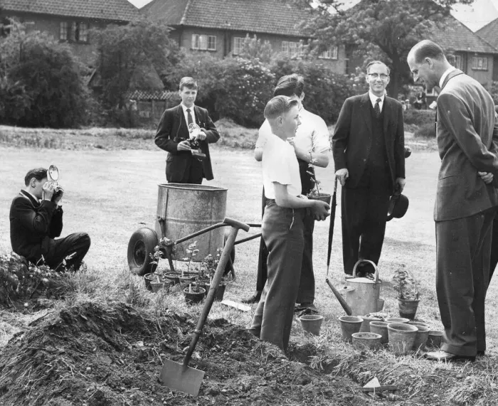 Framed Print : Prince Philip, Duke of Edinburgh, the official school photographers John Robinson