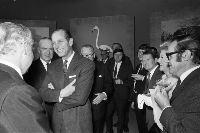 Framed Print : Prince Philip, Duke of Edinburgh, pictured during a visit to the ATV Studios, Birmingham Framed Print : Prince Philip, Duke of Edinburgh, pictured during a visit to the ATV Studios, Birmingham
