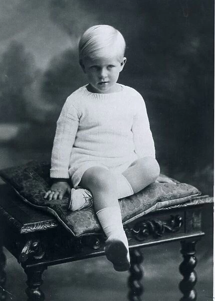 Prince Philip, Duke of Edinburgh, seen here as a young boy at the age of five