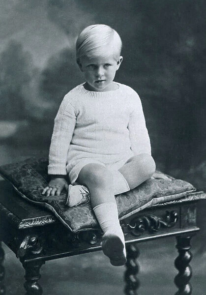Prince Philip, Duke of Edinburgh, seen here as a young boy at the age of five