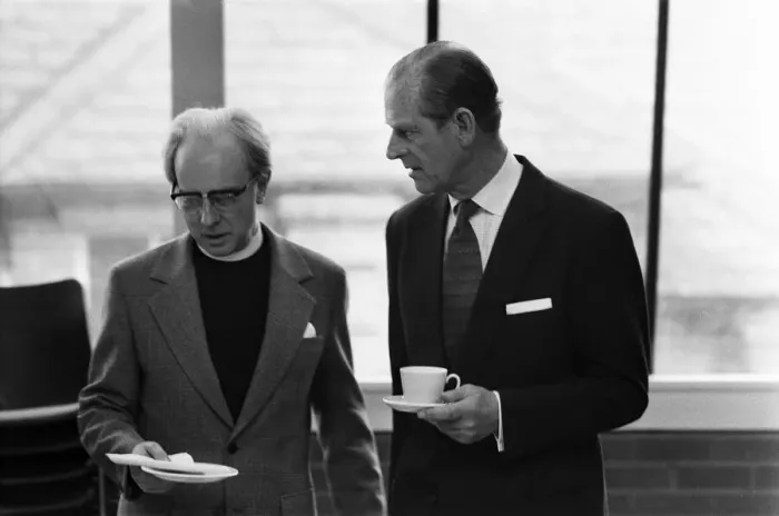 Framed Print : Prince Philip, Duke of Edinburgh during his tour of Worcester Cathedral. 4th May 1978