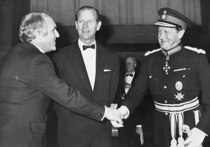 Framed Print : Prince Philip, Duke of Edinburgh, at the Variety Club Ball in Newcastle 19th May Framed Print : Prince Philip, Duke of Edinburgh, at the Variety Club Ball in Newcastle 19th May