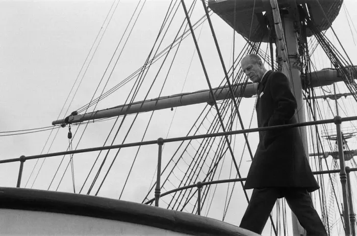 Framed Print : Prince Philip, Duke of Edinburgh, visiting HMS Warrior, Hartlepool, County Durham Framed Print : Prince Philip, Duke of Edinburgh, visiting HMS Warrior, Hartlepool, County Durham