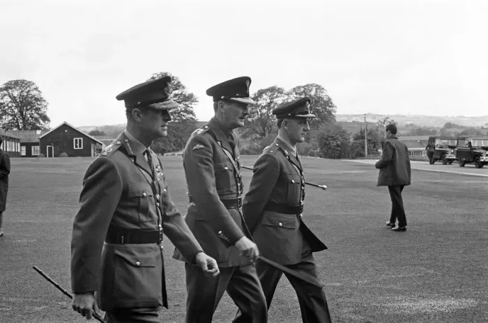 Framed Print : Prince Philip, Duke of Edinburgh, visiting the Infantry Junior Leaders Battalion at Park