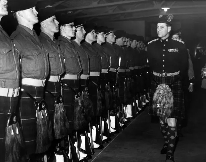 Framed Print : Prince Philip, Duke of Edinburgh, visiting Liverpool. The Duke inspects the Guard of