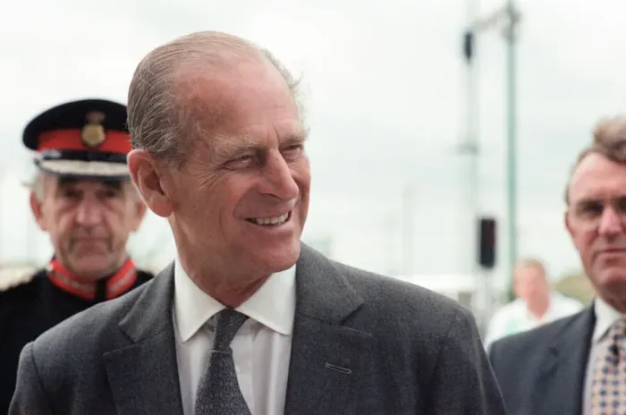 Framed Print : Prince Philip, Duke of Edinburgh, visiting Tees Barrage for its official opening Framed Print : Prince Philip, Duke of Edinburgh, visiting Tees Barrage for its official opening