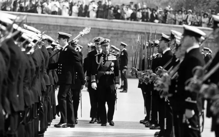 Framed Print : Prince Philip, Duke of Edinburgh visits Britannia Royal Naval College, Dartmouth