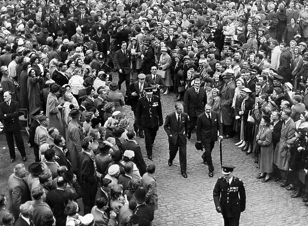 Prince Philip, Duke of Edinburgh visits Cardiff. 27th April 1957