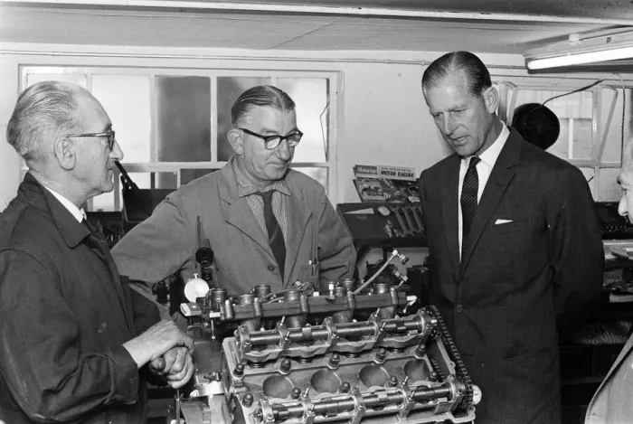 Framed Print : Prince Philip, Duke of Edinburgh visits Coventry Climax. 21st June 1966 Framed Print : Prince Philip, Duke of Edinburgh visits Coventry Climax. 21st June 1966