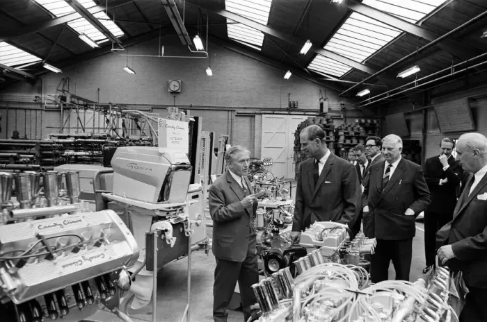 Framed Print : Prince Philip, Duke of Edinburgh visits Coventry Climax. 21st June 1966 Framed Print : Prince Philip, Duke of Edinburgh visits Coventry Climax. 21st June 1966