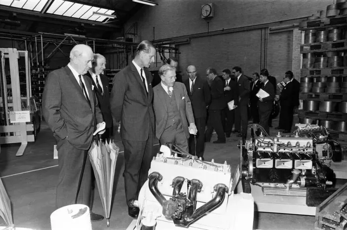 Framed Print : Prince Philip, Duke of Edinburgh visits Coventry Climax. 21st June 1966 Framed Print : Prince Philip, Duke of Edinburgh visits Coventry Climax. 21st June 1966