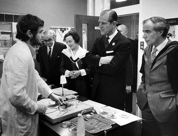 Prince Philip, Duke of Edinburgh visits Eccles College, Ellesmere Park. 8th February 1973