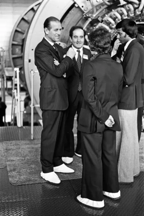 Framed Print : Prince Philip, Duke of Edinburgh visits GEC Stafford. 10th March 1978 Framed Print : Prince Philip, Duke of Edinburgh visits GEC Stafford. 10th March 1978
