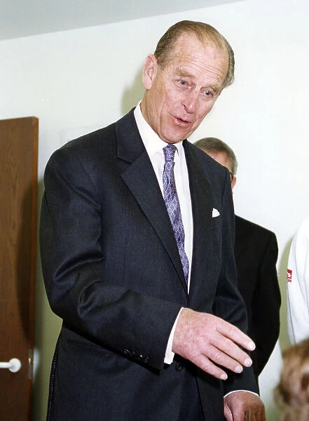 Prince Philip, Duke of Edinburgh visits Irlam Family Centre, Manchester. 5th March 1993