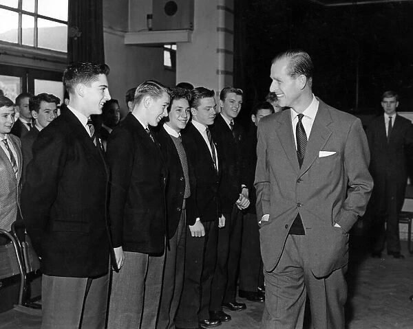 Prince Philip, Duke of Edinburgh visits Liverpool. A cheery smile from the Duke for