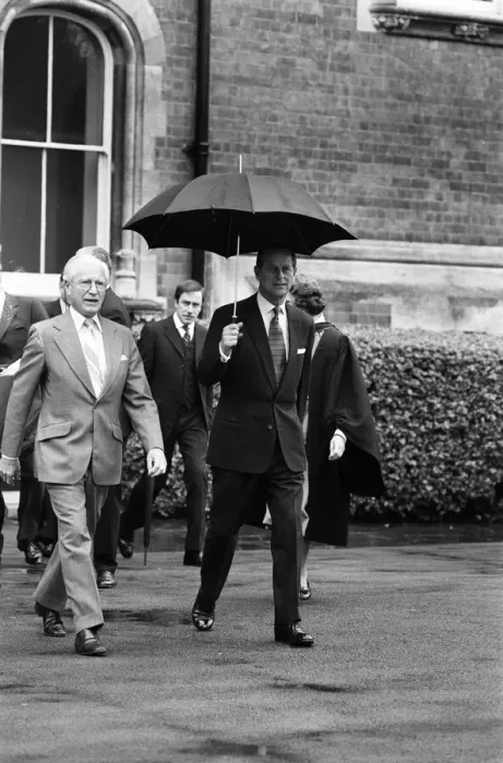 Framed Print : Prince Philip, Duke of Edinburgh visits Malvern Girls College. 4th May 1978 Framed Print : Prince Philip, Duke of Edinburgh visits Malvern Girls College. 4th May 1978