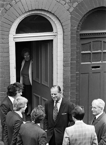 Prince Philip, Duke of Edinburgh visits Martensen Street, Wavertree, Liverpool