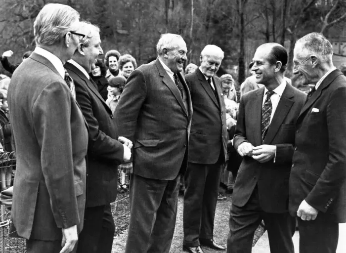 Framed Print : Prince Philip, Duke of Edinburgh visits Paignton Zoo, Devon. 9th March 1978 Framed Print : Prince Philip, Duke of Edinburgh visits Paignton Zoo, Devon. 9th March 1978
