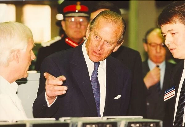 Prince Philip, Duke of Edinburgh, visits the Reyrolle. 10th February 1994