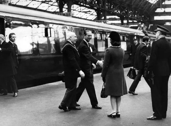 Framed Print : Prince Philip, Duke of Edinburgh visits Salford University