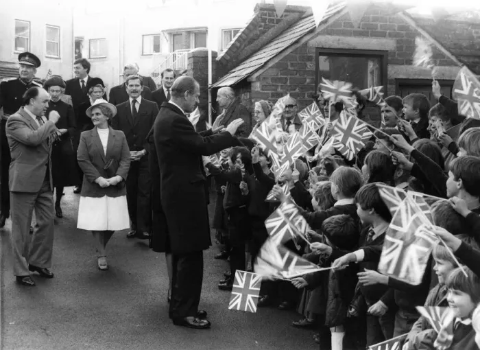 Framed Print : Prince Philip, Duke of Edinburgh, visits St Cuthberts Boys club Framed Print : Prince Philip, Duke of Edinburgh, visits St Cuthberts Boys club