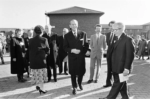 Prince Philip, Duke of Edinburgh visits Wavertree, Liverpool. 20th February 1987