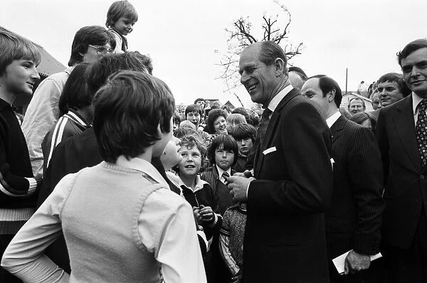Prince Philip, Duke of Edinburgh visits the West Midlands. 4th May 1978