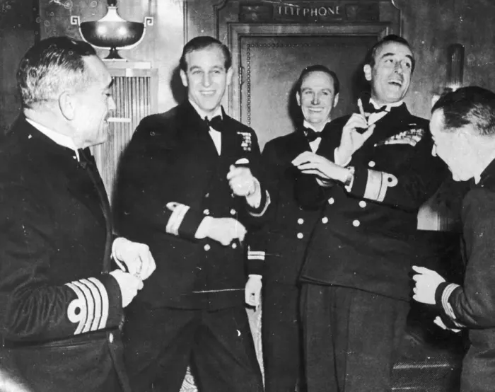 Framed Print : Prince Philip and his friends celebrate his Stag Party here in November 1947