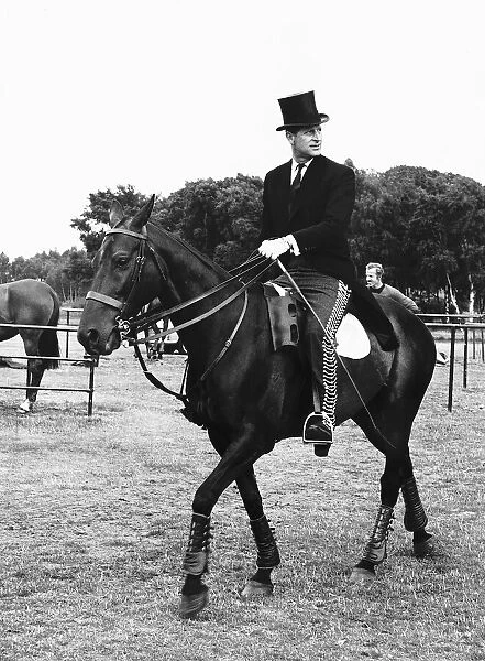 Prince Philip Horseriding at Smiths Lawn Windsor Circa 1965