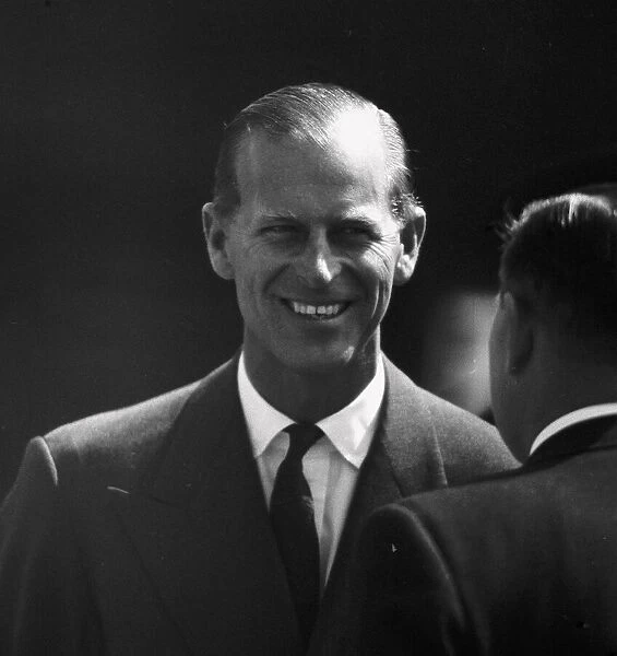 Prince Philip. Pictured at London airport. April 1959
