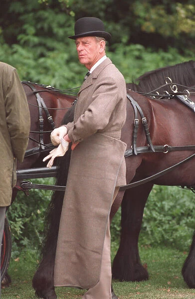 Prince Philip pictured at the Windsor horse show. May 1994