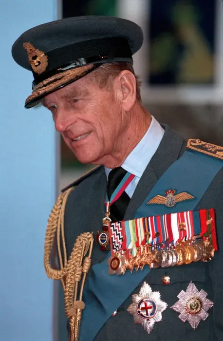 Framed Print : Prince Philip presenting colours at RAF Marham. April 1994 Framed Print : Prince Philip presenting colours at RAF Marham. April 1994