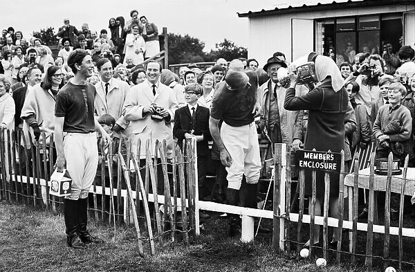 Prince Philip, his son Prince Charles and their polo team Windsor win the Junior County