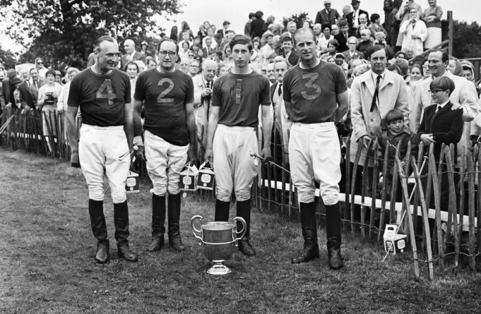 Framed Print : Prince Philip, his son Prince Charles and their polo team Windsor win the Junior County Framed Print : Prince Philip, his son Prince Charles and their polo team Windsor win the Junior County