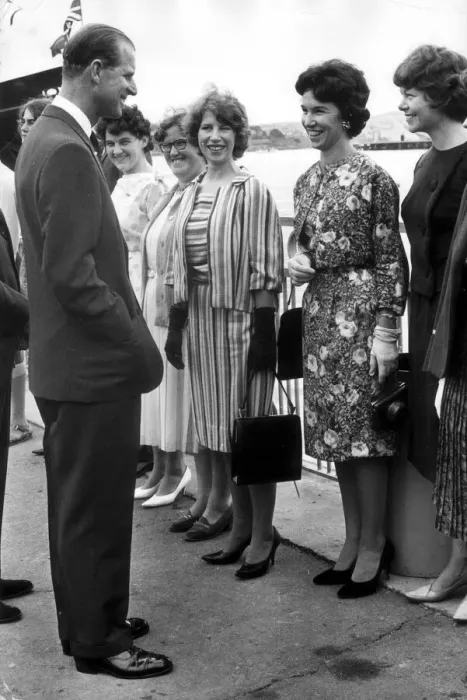 Framed Print : Prince Philip talks to representatives of The Outward Bound Schools Framed Print : Prince Philip talks to representatives of The Outward Bound Schools
