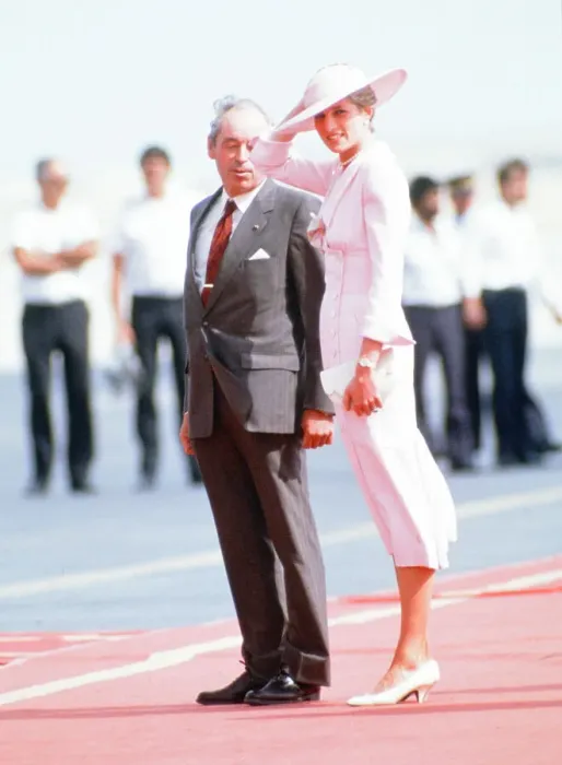 Framed Print : Prince and Princess of Wales, Middle East Tour November 1986
