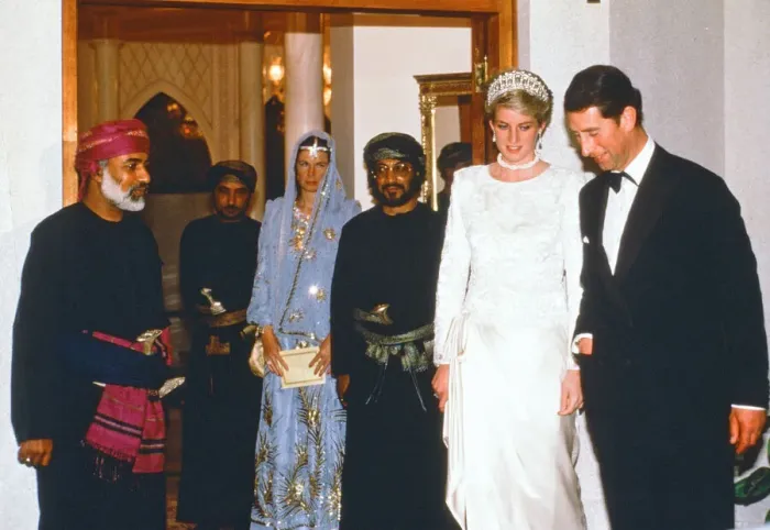 Framed Print : Prince and Princess of Wales, Middle East Tour November 1986 Framed Print : Prince and Princess of Wales, Middle East Tour November 1986