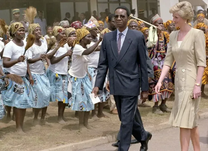 Framed Print : Prince and Princess of Wales Official Visit to Cameroon in West Africa Framed Print : Prince and Princess of Wales Official Visit to Cameroon in West Africa