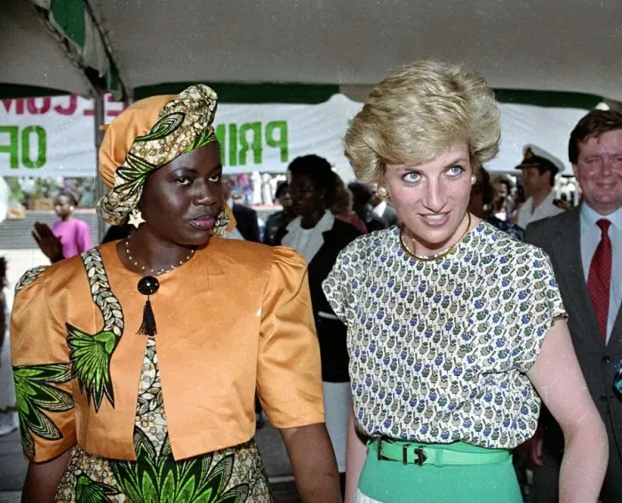 Framed Print : Prince and Princess of Wales Official Visit to Nigeria in West Africa