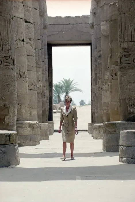 Framed Print : Prince and Princess of Wales Official Visit Overseas to Egypt